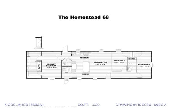 Homestead 68 HSD16683A