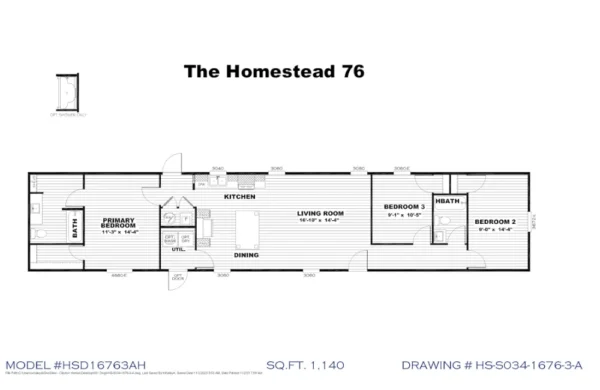 Homestead 76 HSD16763A